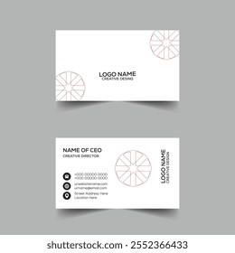 Simple Company Creative Corporate Business Card Design