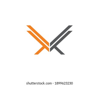 simple company icon and line vector shape design