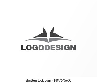 Simple company identity logo design concept