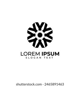 Simple company logo abtract letter y with shape polygon