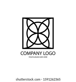 simple company logo design vector