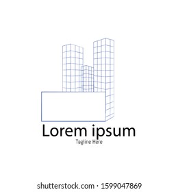 simple company logo in the field of building