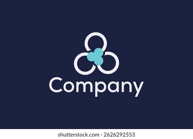 Concepto de Plantilla de diseño de Vector de icono de logotipo de empresa simple