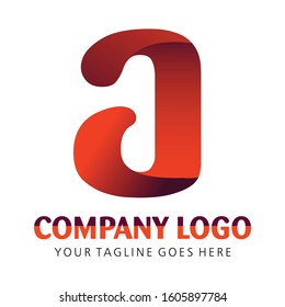 Simple Company Logo Mixed in Orange