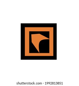 simple company logo vector on white background