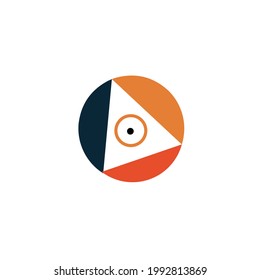 simple company logo vector on white background