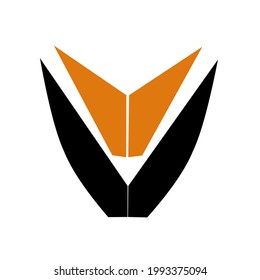 simple company logo vector on white background