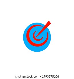 simple company logo vector on white background