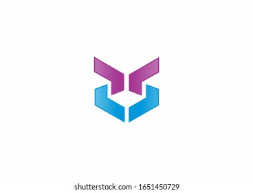 Simple company logo vector symbol