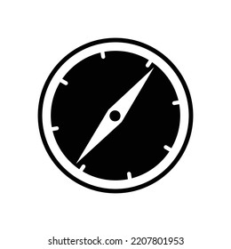 diseño de ilustración de icono de brújula simple