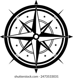 simple compass icon. vector illustrarion