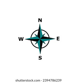 A simple compass illustration for book design