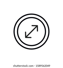 Simple compass line icon. Stroke pictogram. Vector illustration isolated on a white background. Premium quality symbol. Vector sign for mobile app and web sites.
