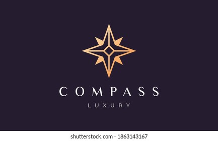 Premium Vector | Compass logo vector. compass logo template