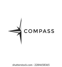 simple compass logo design template