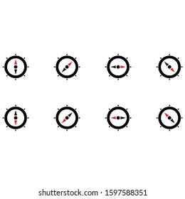 Simple compass with precise compass direction