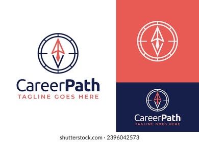 Plantilla de diseño de marca de diseño de logotipo de diseño para futuros modelos de marca de empate de brújula simple
