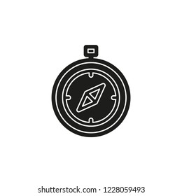 Simple Compass Vector Icon