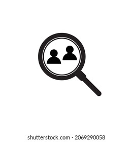 Simple Competitor Analysis Vector Design Icon
