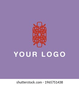 Simple Complicated Hand Drawn Logo Design Vector Art EPS10