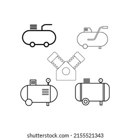 simple compressor icon illustration design