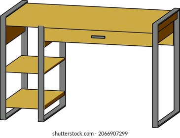 A simple Computer Desk with Three Stand