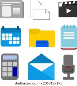 simple computer icon illustration image