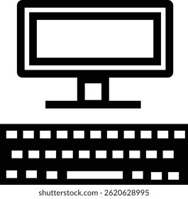 Simple computer icon set in various shapes. Computer monitor screen flat icon for apps and websites.Desktop computer line icon, outline vector sign, linear style pictogram isolated on white. Workplace - Powered by Shutterstock - Get 15% off with code: PIKWIZARD15