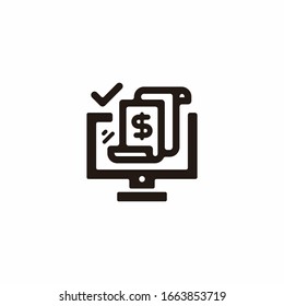 Simple Computer icon, symbol, and logo. Can use for your design elements, Business logo, website icons, application icons, UI, and More.