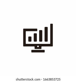 Simple Computer icon, symbol, and logo. Can use for your design elements, Business logo, website icons, application icons, UI, and More.