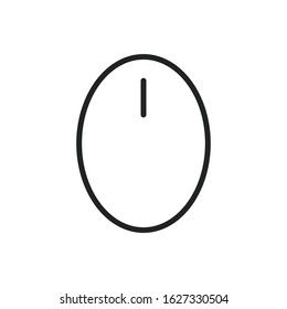 Simple computer mouse line icon. Stroke pictogram. Vector illustration isolated on a white background. Premium quality symbol. Vector sign for mobile app and web sites.