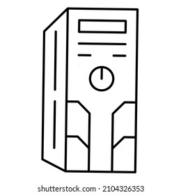 simple computer themed icon vector
