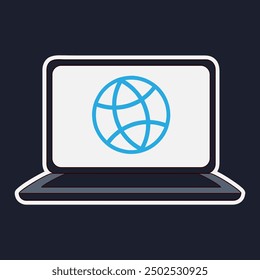 A simple computer-shaped icon might be an alternative choice for you.