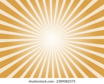 Simple concentrated line background material with dazzling sun rays image_orange