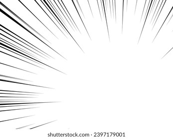 Líneas de concentración simples, en blanco y negro