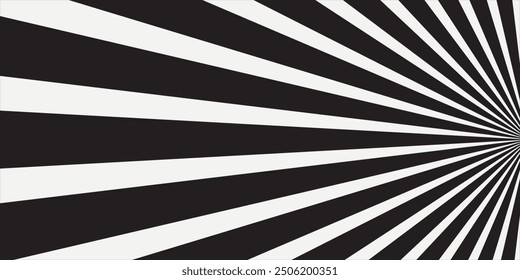 Simple concentration lines, black and white line, speed, effect, cartoon,