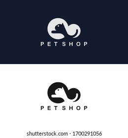 Simple concept Cat logo icon vector design