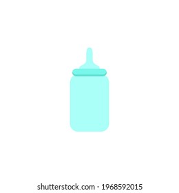 Simple Conceptual Baby Pacifier Bottle Icon Vector Design