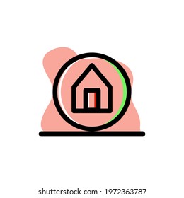 Simple Conceptual Home Icon Vector Illustration Design eps10