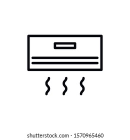 Simple conditioner line icon. Stroke pictogram. Vector illustration isolated on a white background. Premium quality symbol. Vector sign for mobile app and web sites.