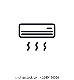Simple conditioner line icon. Stroke pictogram. Vector illustration isolated on a white background. Premium quality symbol. Vector sign for mobile app and web sites.
