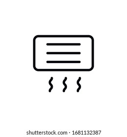 Simple conditioner line icon. Stroke pictogram. Vector illustration isolated on a white background. Premium quality symbol. Vector sign for mobile app and web sites.