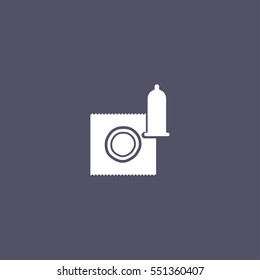 simple condom icon design