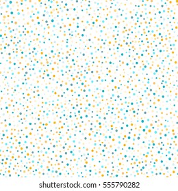 Simple confetti  background. Colorful seamless dot pattern. Vector illustration.