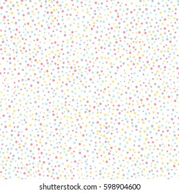 Simple confetti  background. Pastel seamless pattern. Vector illustration.