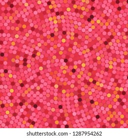 Simple confetti background, vector illustration. Pattern with mixed small spots. Red, pink, orange colors.