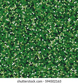 Simple confetti background, vector illustration. Pattern with mixed small green spots.