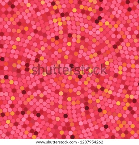 Simple confetti background, vector illustration. Pattern with mixed small spots. Red, pink, orange colors.