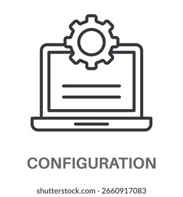Simple Configuration Design Icon, Simple Style Design Inspiration For Any Logos Interface And Purpose
