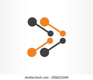 icono de diseño de logotipo de conexión simple